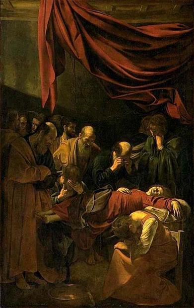 9 Caravaggio, A morte da Virgem, 1604, óleo sobre tela, Museu do Louvre. 4.