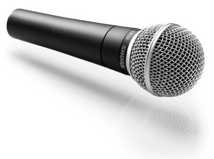 5. Microfone dinâmico: o microfone é um transdutor, que transforma sinais acústicos em
