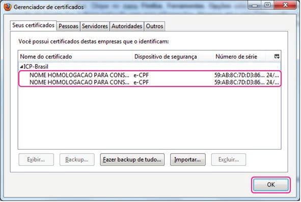 Essa senha é solicitada quando se exporta um certificado do navegador para um dispositivo de armazenamento, ex.