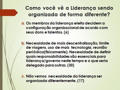 Bo m di a! Se mpr e me si nt o mui t o be m vi nda, obri gada! Esta é a nossa úl ti ma Asse mbl ei a antes do Capí tul o. Eu est ou mui to ani mada e si nt o que é u m t e mpo mui t o ani mado.