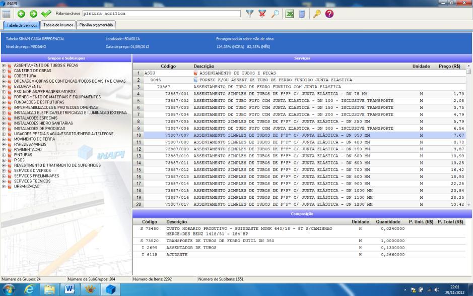 5. Exportando os dados Existem diversas maneiras de exportar os dados da tabela SINAPI ou IOPES, seja para o Excel, Calc ou para outra planilha.