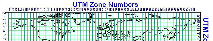 ZONAS UTM Números: designam fusos de 6 graus de amplitude
