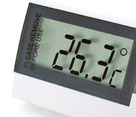 :110x100x25mm Digital Thermometer and Hygrometer Dim.