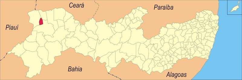 Município de Trindade Unidade Federativa: Pernambuco (PE) Mesorregião: Sertão Pernambucano Microrregião: Araripina Região de Desenvolvimento: Sertão do Araripe Municípios Limítrofes: Araripina (N);