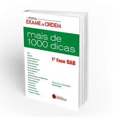 10 Dicas, dicas e muitas dicas dos temas com maior incidência na 1ª fase do Exame de Ordem! Mais de MIL dicas para vocês fazerem a diferença na hora da verdade!