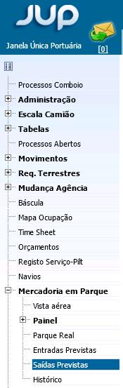 15. Gestão de Mercadoria em Parque No layout Entradas Previstas, Parque Real e Saídas Previstas sempre que uma mercadoria for bloqueada ou desbloqueada de forma manual, é guardado na base de dados a