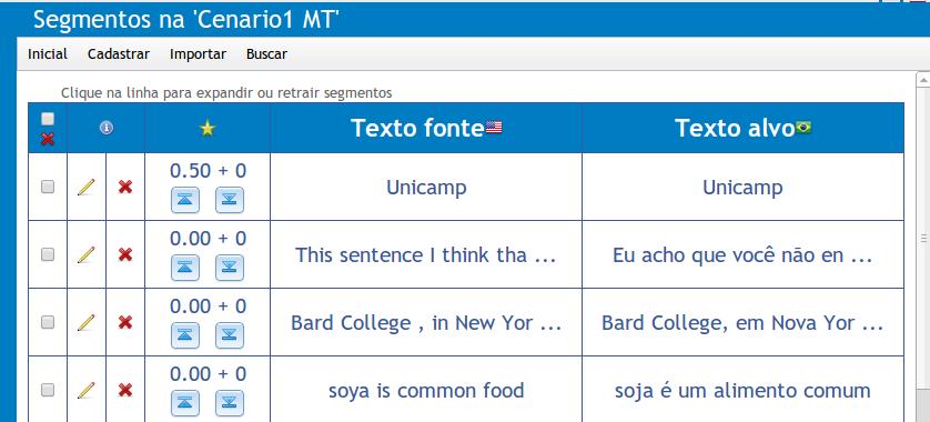 utilizando o tradutor automático estatístico baseado em frases (phrase-based SMT) do PorTAl.