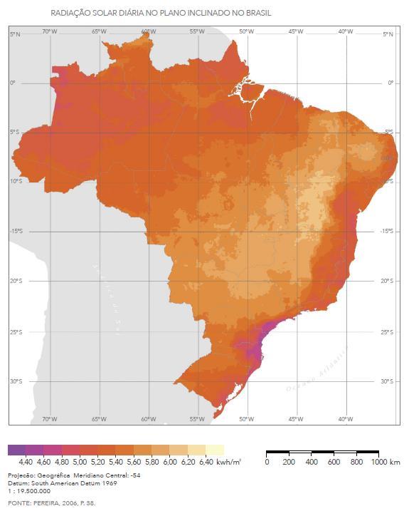 2 Energia FV na Matriz Mundial e no Brasil O Potencial Solar Fotovoltaico Brasileiro O potencial te cnico da energia fotovoltaica no Brasil e enorme, maior que a somato ria do potencial