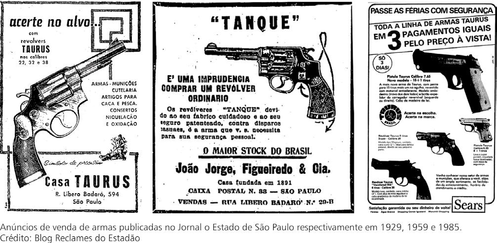 Longevidade das armas: Armas de fogo são bens extremamente duráveis.