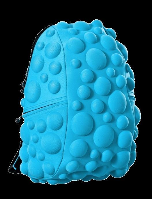 MadPax Bubble Grande Mochila Grande AZUL ACQUA PRETO Muito Design e estilo para crianças e adultos! Elas são descoladas, espaçosas e super confortáveis!