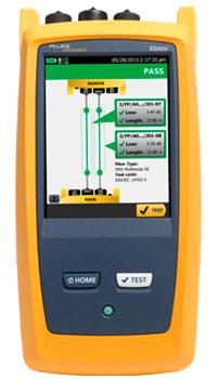 Testadores de perda de fibra ótica em conformidade com fluxo cercado da Fluke Networks CertiFiber Pro - acelera todas as etapas do processo de certificação da fibra O CertiFiber Pro aprimora a