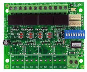 GFE-MPX-REL Módulos Relés de Zona Multiplexados - ORION Este módulo disponibiliza a indicação de Fogo/ Avaria através de relés inversores, para cada uma das zonas da central convencional ORION.