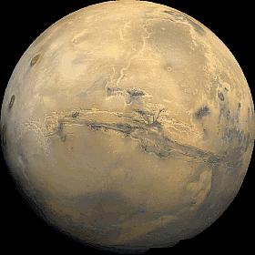 Marte Parâmetros Físicos D = 6805 km (0.