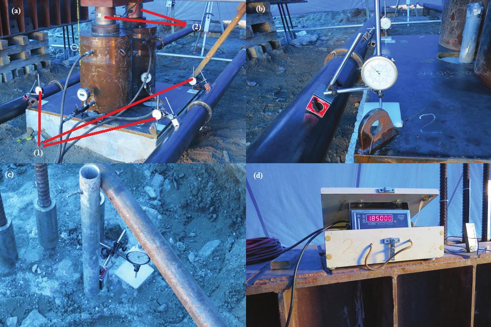 2) Extensômetros da Marca Panantec (Panantec) com faixa de medição de 0 a 100 mm e resolução de 0,01 mm.