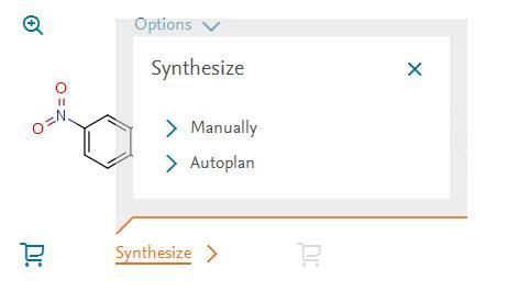 4. Synthesis Planner - Planejamento manual Construa uma via de síntese manualmente ou deixe o Reaxys fazê-lo automaticamente (ver página 13).