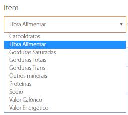 Data inicial do produto Informações Nutricionais Após o preenchimento das orientações Classificação Global de Produtos (GPC) o segmento do produto Alimentos, preencher as informações nutricionais do