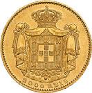 43 402* Ouro 2000 Réis 1881