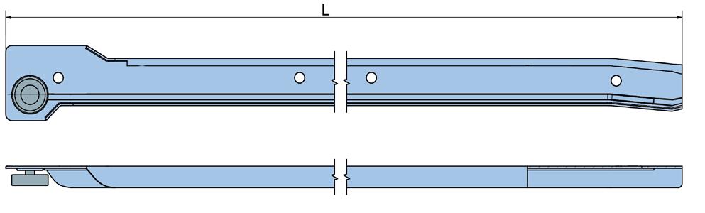 GS.35 S - GS.55 SI Guia simples para gaveta Simple guides for drawers Aço Zincado - Galvanized steel L (mm) GS.35 S GS.40 S GS.