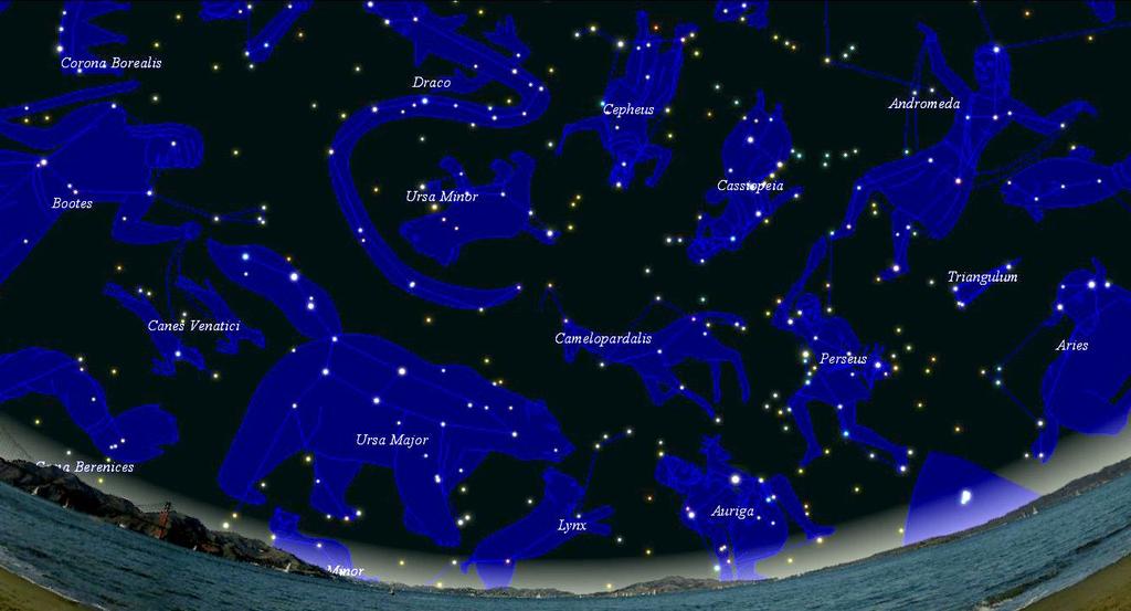 ...não são as mesmas constelações observadas no Hemisfério Norte.