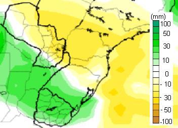 13 Desvio de precipitação (mm) junho 2017- Modelo CFSv2