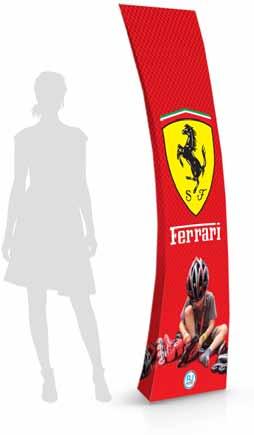 5 cm Ferrari Display: Patins, Proteções, Skates e Capacetes