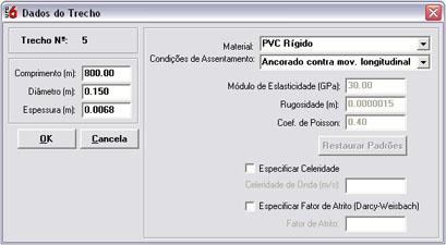 Adicionando dados dos trechos Ao mover o cursor do mouse para perto de um trecho até este ser selecionado (cor vermelha) e clicando com o botão direito, o usuário poderá adicionar as características