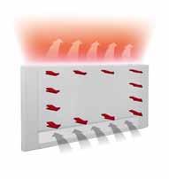 Desta forma, é dissipada uma potencia de aquecimento importante, apesar do ventilador principal estar desligado e não existir movimento de ar ou ruído.