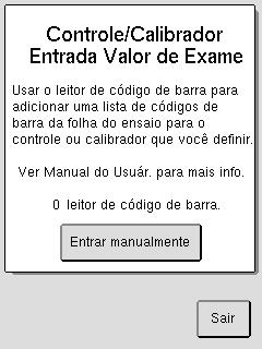 Introduza a amostra na sonda de amostra e aperte na placa Iniciar para analisar a amostra. Siga as instruções no menu para retirar o tubo da amostra.