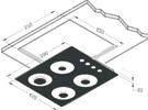 barras 12751 vidro / vidrio 71 x 51 127-220V~ 50/60Hz 1 7892162127519 Produto calibrado para GLP. Producto calibrado a GLP.