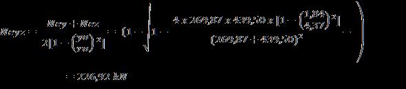 cw = 0 Ne = Nex = 154,21 kn Força