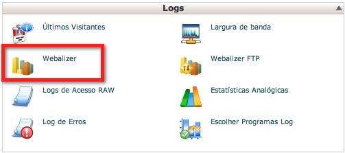 Visualizando as estatísticas de acesso ao seu site Para%visualizar%logs%de%estatísticas,%atualizados%diariamente,%vá%em%Logs**» *Webalizer.