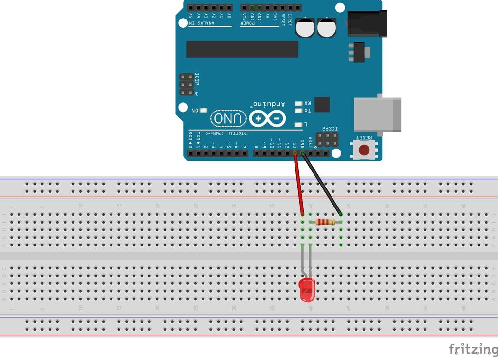 Projeto Blink Monte o projeto na protoboard Hardware necessário Placa