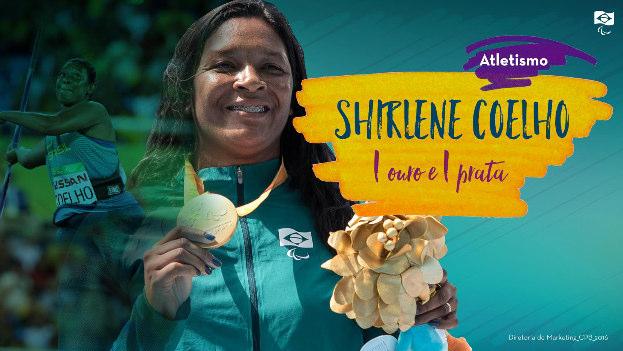 Atletismo Shirlene Coelho 1 ouro e 1 prata Imagem:
