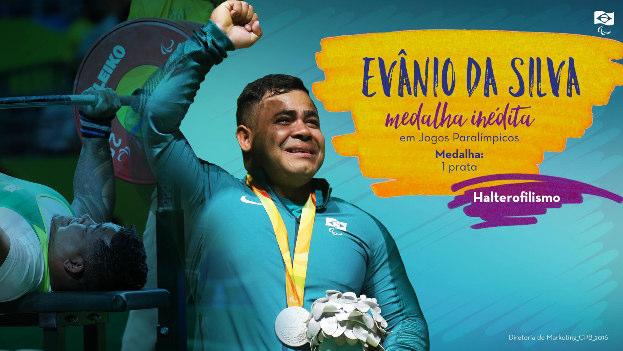 Evânio da Silva Medalha inédita em Jogos Paralímpicos Medalha: 1 prata