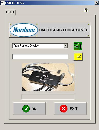 0 Acerca Menu desdobrável para seleccionar um nodo Botão para seleccionar o software Nome do ficheiro do software seleccionado Barra de progresso Clique em OK para iniciar a actualização Figura 8 USB