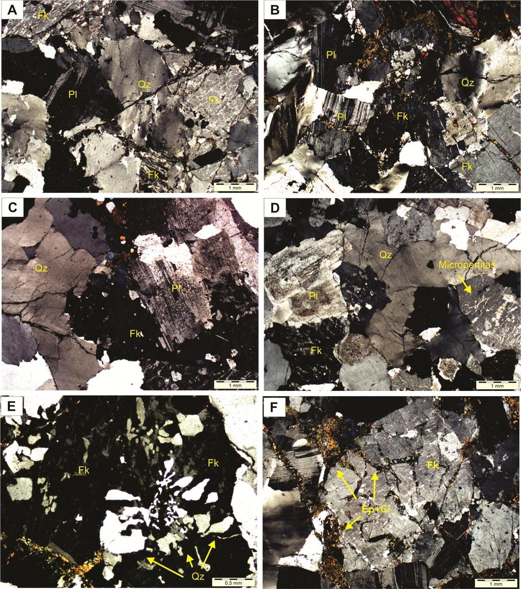 Caracterização Mesoscópica e Microscópica das Rochas Estudadas 51 Figura 16 - Fotomicrografia da fácies biotita sienogranito.