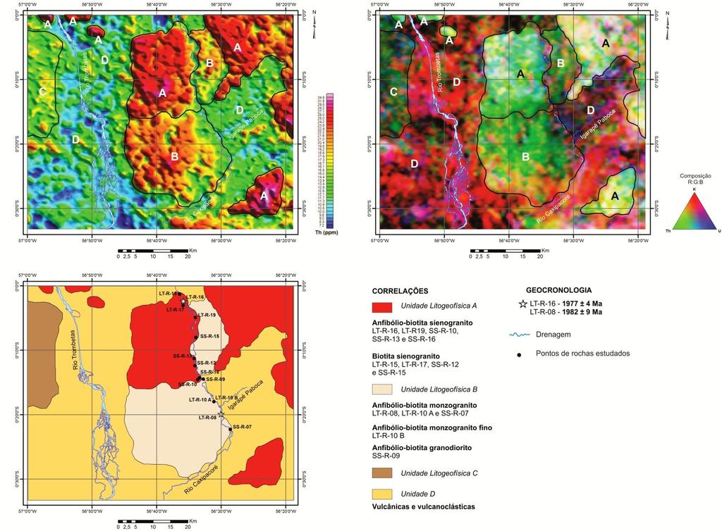 Figura 33 - Integração dos dados geofísicos, petrográficos e