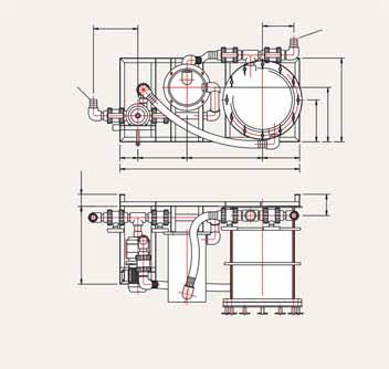 1020 1160 RECALQUE 140 SUCÇÃO 660 1100 1220 MOTOR VOLUME DE FILTRAGEM PRESSÃO CONEXÕES ÁREA MODELO (CV) (APROXIMADO) MÁXIMA ENTRADA E SAÍDA FILTRANTE 25 DISCOS 3,0 30000