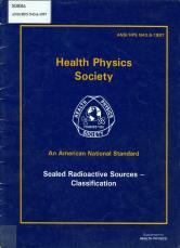 radiação 35p. ANSI/HPS N43.6-1997 ANSI - American National Standards Institute; HPS - Health Physics Society American National Standard: sealed radioactive sources: classification 25p.