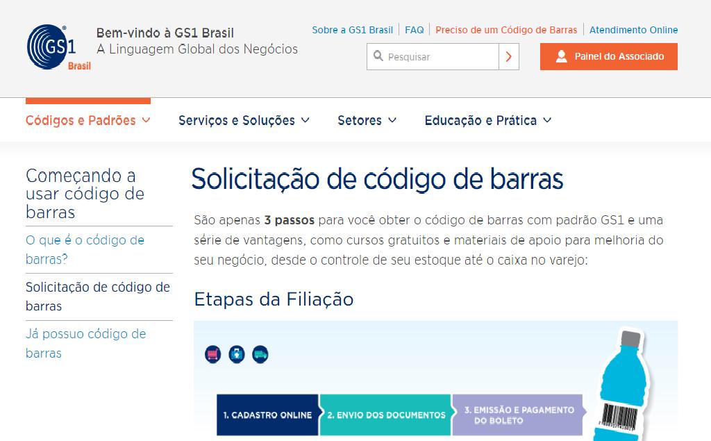 Cadastro online Passo-a-Passo Área de atuação da empresa?