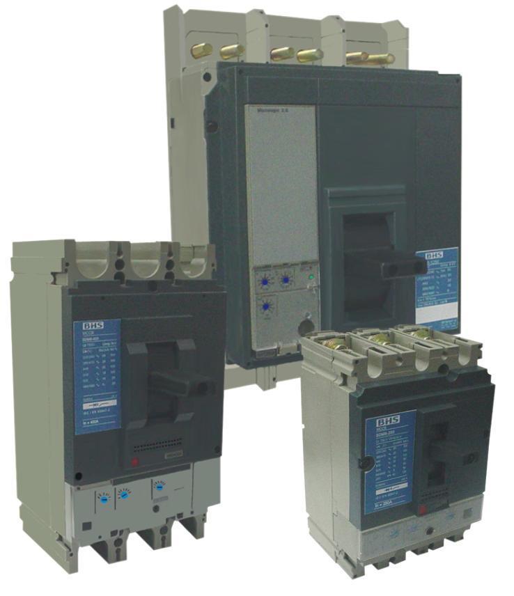 Distribuição e proteção de circuitos elétricos de baixa tensão Correntes nominais de 100 até 1600A (ajustáveis)