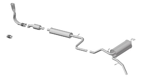 SIENA 1.6 8V - 98/2003 11735 16613 11552 11663 19480 11560 11735 Tubo do Motor Inox com Flexível e com Sonda 1.