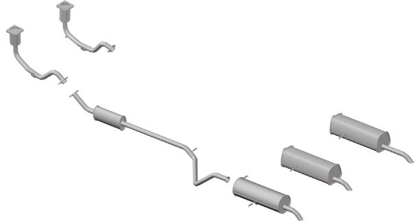 com Sonda 2003/2006 Tubo do Motor Inox com Catalisador - Flex sem Sonda 2007... Hatch/Sedan Hatch 2003/2005 Hatch - Perfil Quadrado 2006.