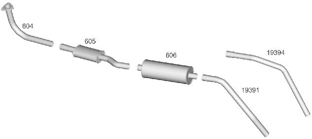 Outras Marcas JEEP Motor Mercedes - 68/89 600 19333 2410 601 2412 602 2411 603 2415 Tubo do Motor Ø 2 (50,8