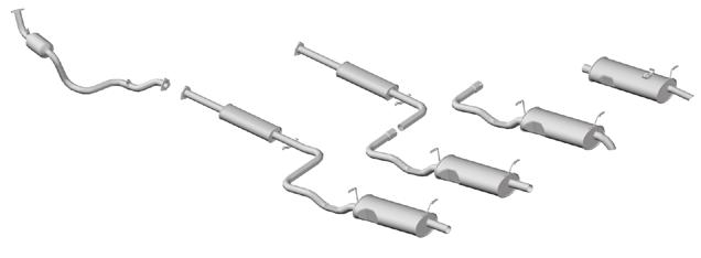 Silencioso Universal Conjunto (suporte Audi) - 97/99 - GII Conjunto - 2000/2001 - GIII 500,00 515,00 545,00 395,00 0 Special - Álcool/Gasolina - 98/2005 16104 Ø42mm