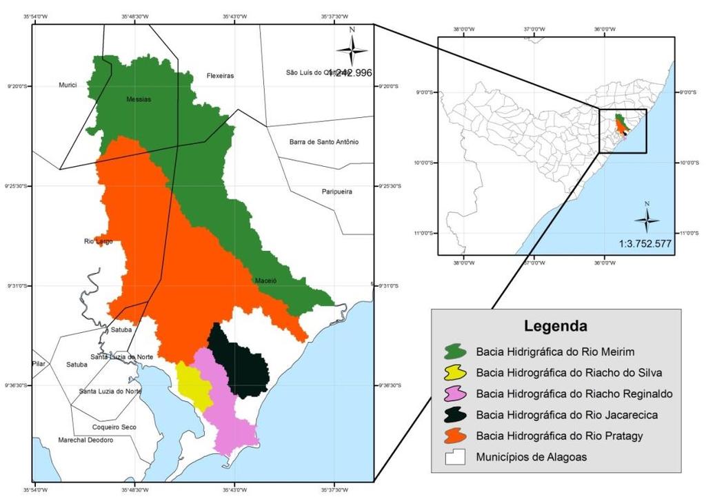 Esse trabalho teve como objetivo avaliar a situação ambiental dos principais corpos hídricos inseridos no município de Maceió/AL, utilizando o índice de qualidade da água IQA - CETESB. 2.