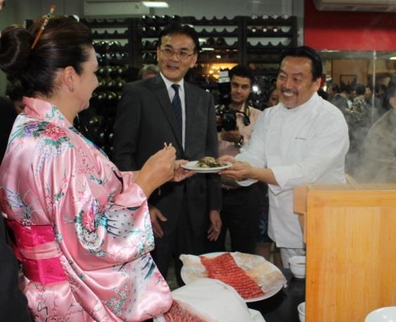 Programa Embaixador para a Difusão da Culinária Japonesa (Ministério da Agricultura, Floresta e Pesca do Japão - MAFF). Nomeação do chef Shinya Koike de São Paulo como Embaixador. 5.
