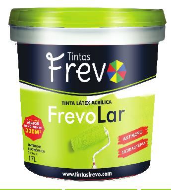 Tinta Látex FrevoLar (Interior) LT GL Tinta Látex FrevoPlus (Interior e Exterior) Produto à base de emulsão acrílica estinerada, com excelente acabamento fosco