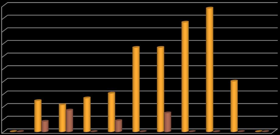 50,0% 45,0% 40,0% 35,0% 30,0% 25,0% 20,0% 15,0% 10,0% 5,0% 0,0% Percentagem de alunos com planos de recuperação e acompanhamento, 1º período 0,0%