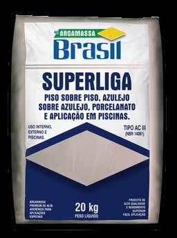 USO EXTERNO AC II ARGAMASSA COLANTE PARA ASSENTAR REVESTIMENTOS CERÂMICOS EM FACHADAS*, BANHEIROS E EM ÁREAS INTERNAS E EXTERNAS. (*) Em fachadas, consulte nossa Assistência Técnica para detalhamento.